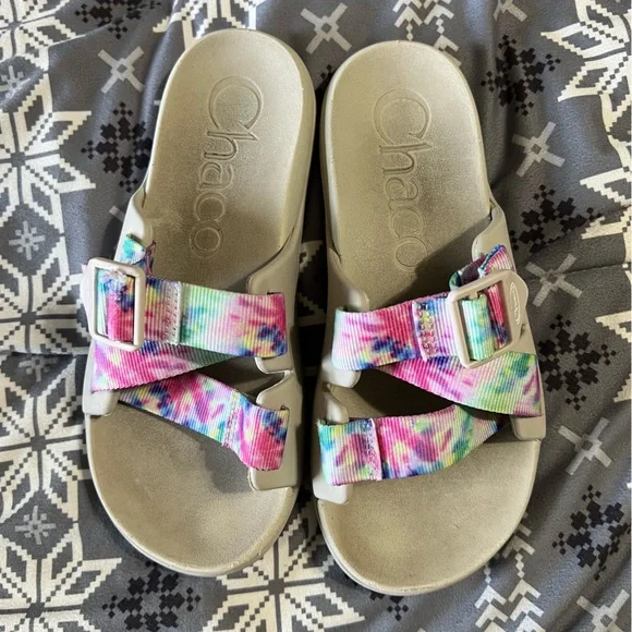 Chaco Sandals - Tie-Dye Pink and Blue - Picture 1 of 4